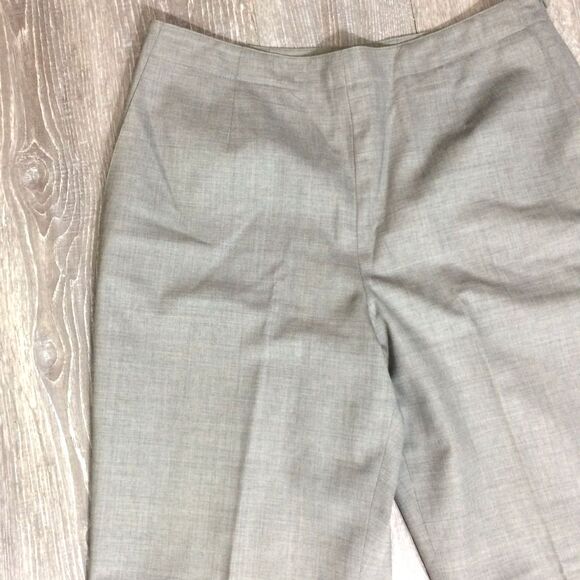 Talbots 90s Wool Blend Career Pants Side Zip Lined Classic Gray Pockets Size 10 - Picture 2 of 5
